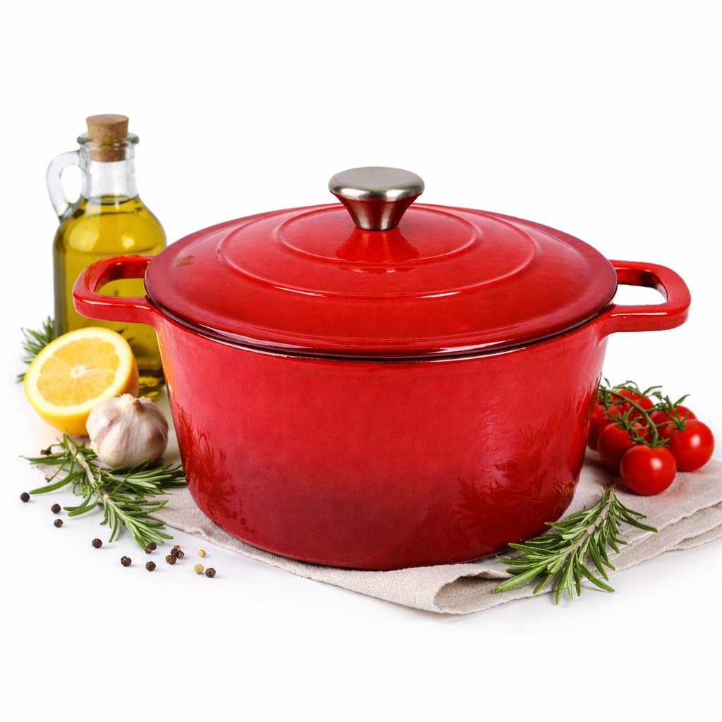 GJUTJÄRNSGRYTA - KÖKSKNIVEN - RÖD